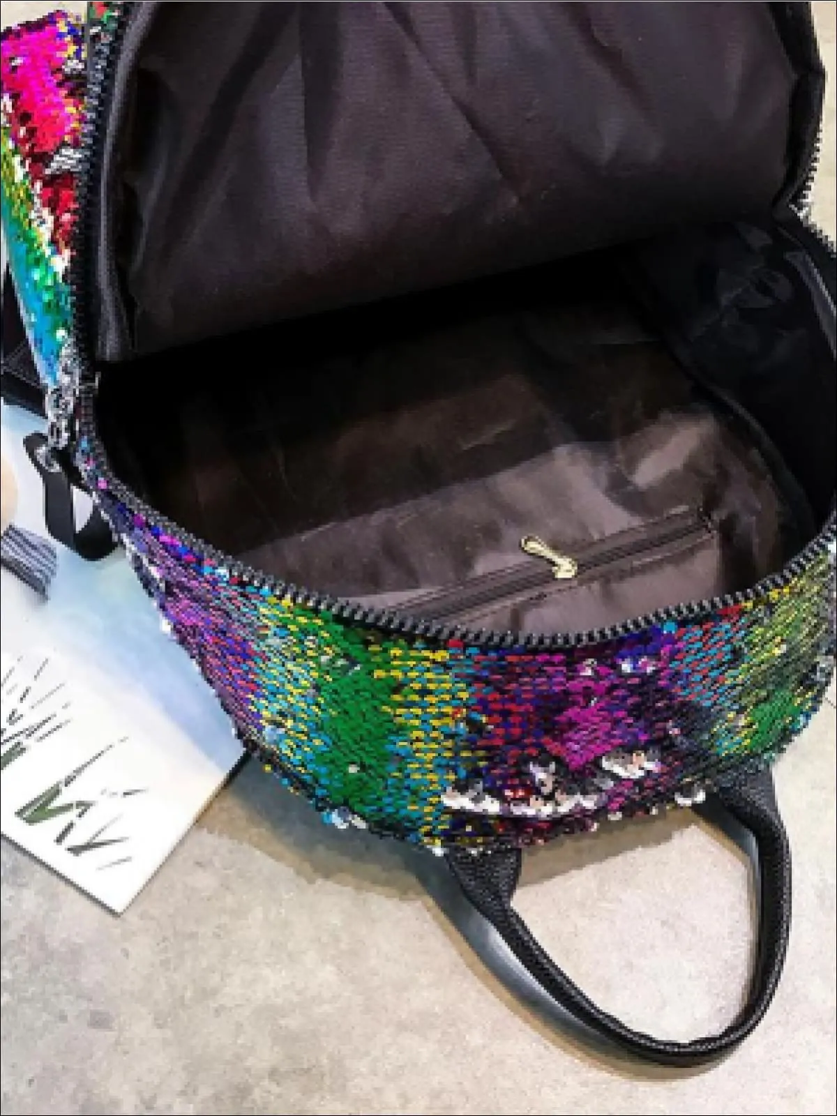 5" Multi-Color Sparkle Sequin Backpack