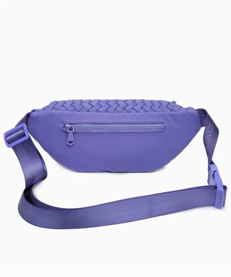 Aim High Neoprene Belt Bag - Periwinkle