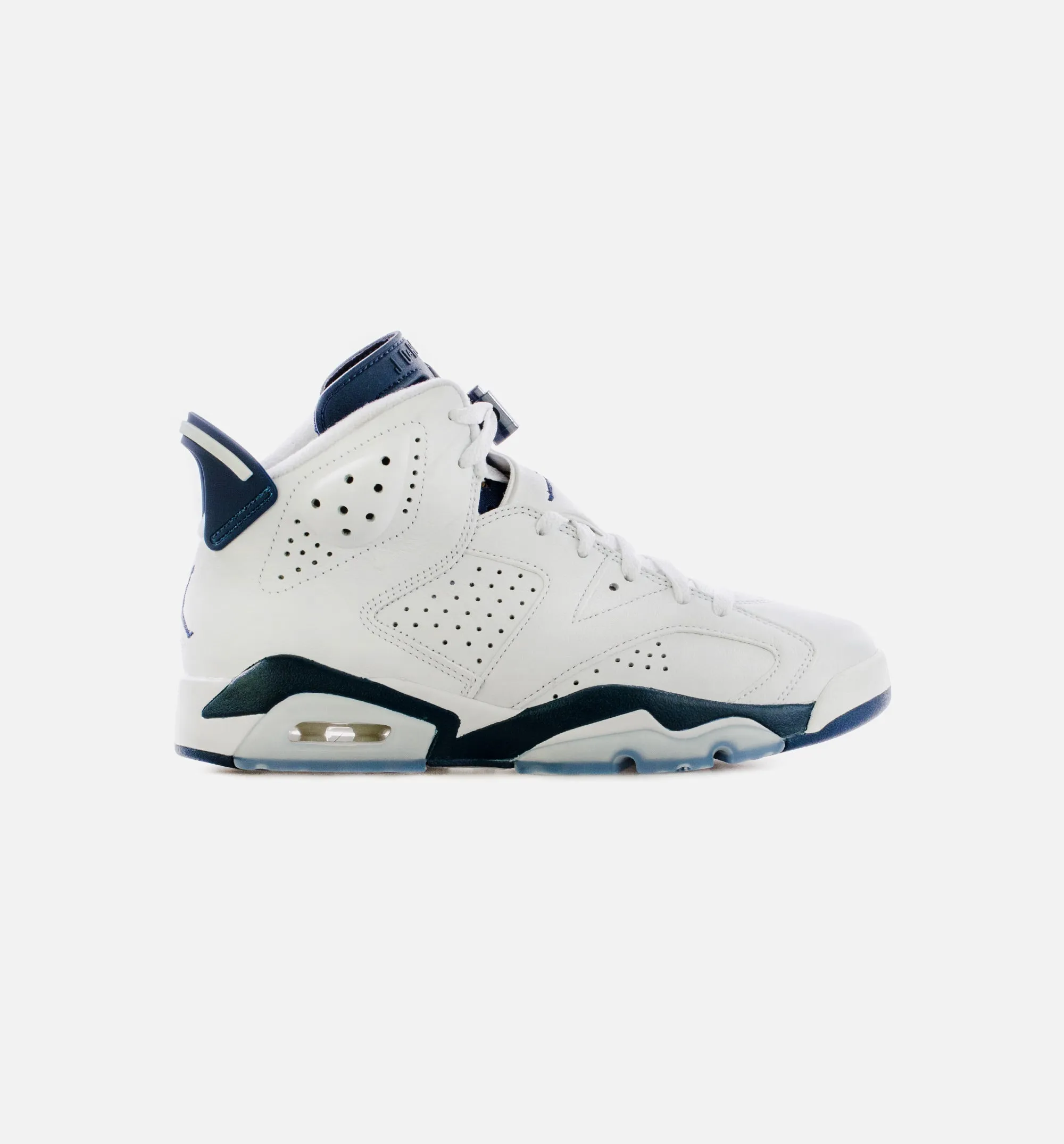 Air Jordan 6 Midnight Navy Mens Lifestyle Shoe - White/Navy Free Shipping