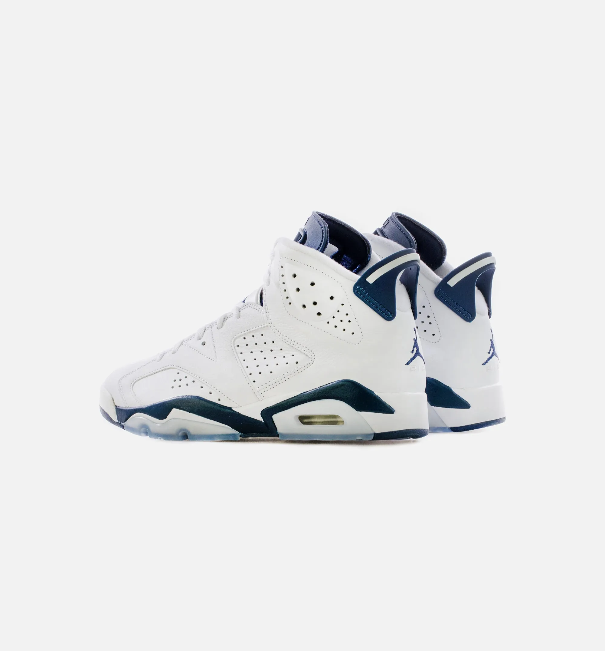 Air Jordan 6 Midnight Navy Mens Lifestyle Shoe - White/Navy Free Shipping