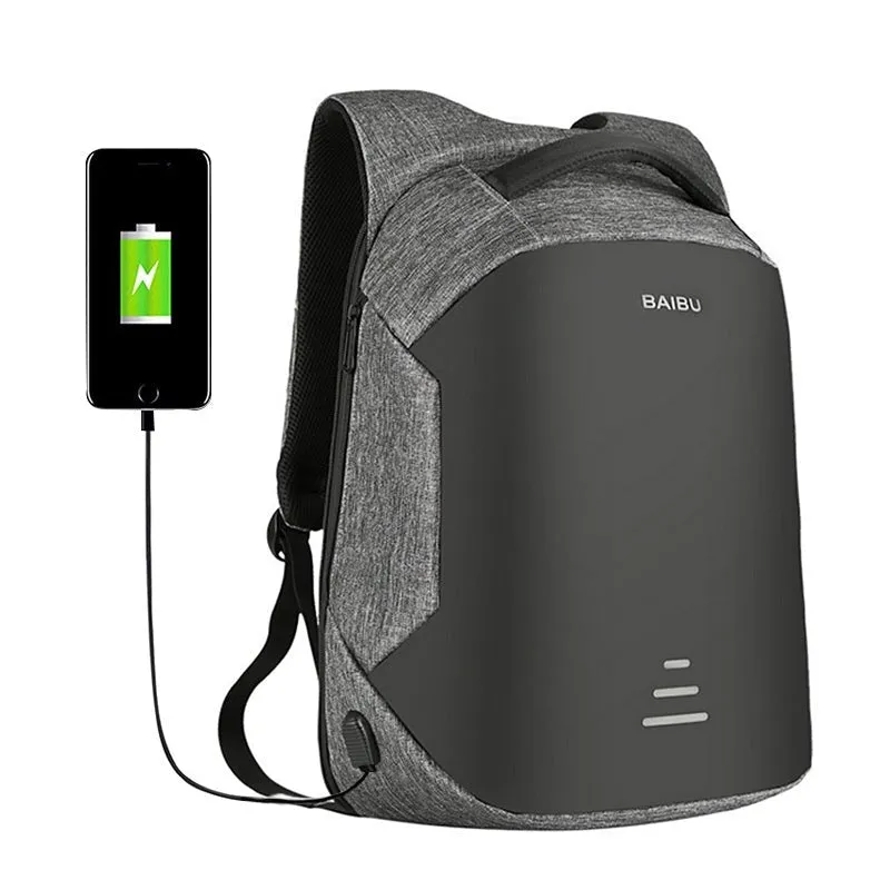 Anti-Theft Backpack w/USB Charger access