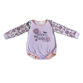 Baby Onesie Romper - Halloween Girls - Spooky Babe Floral