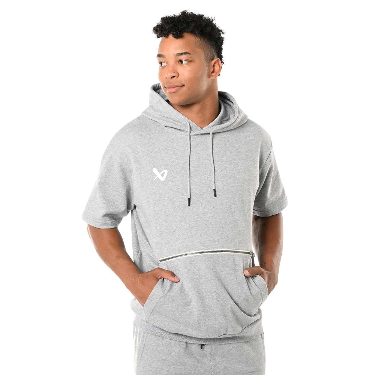 BAUER FLC SHORTSLEEVE HOODIE GREY