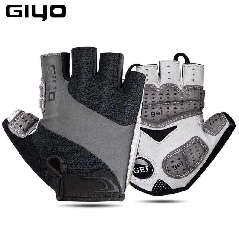 Bicycle Half Finger Gloves Breathable Lycra Fabric Men Women Cycling Gloves Road Bike Riding MTB DH Racing Outdoor Mittens