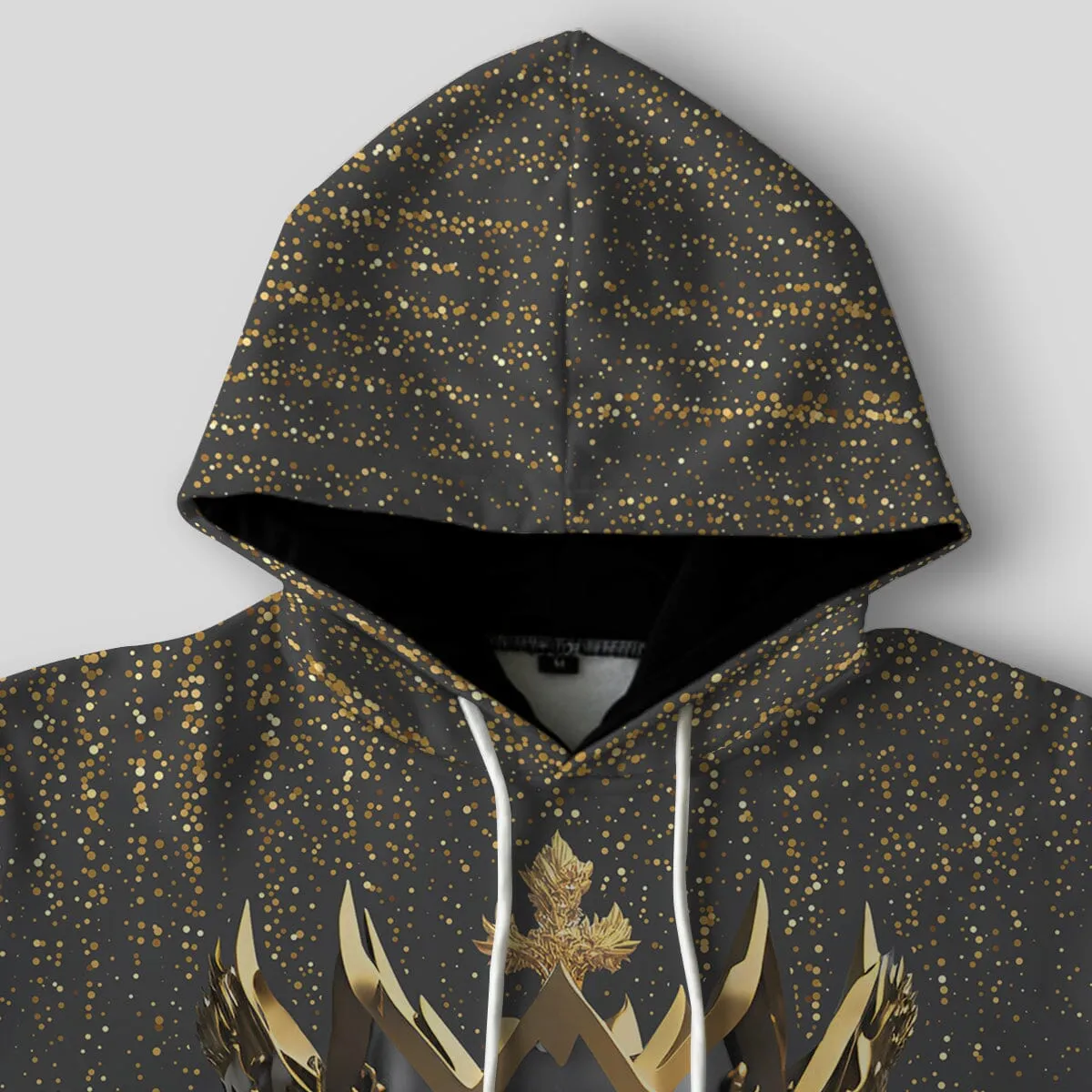 Black and Gold Lion All-over Hoodie