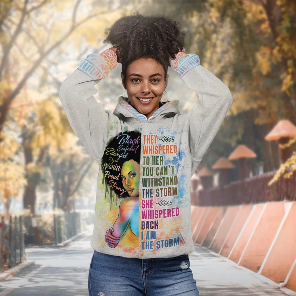 Black Girl I Am The Storm All-over Hoodie