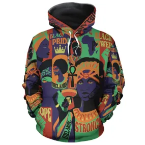 Black Pride Pop Art All-over Hoodie