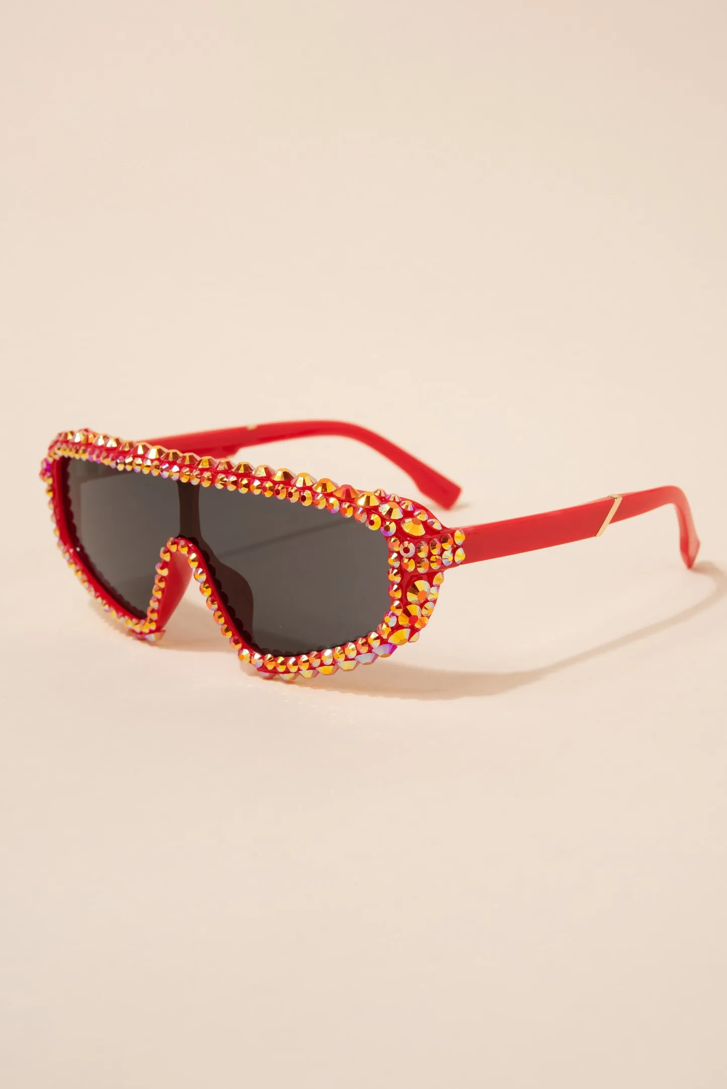 Carmen Sports Style Rhinestone Sunglasses