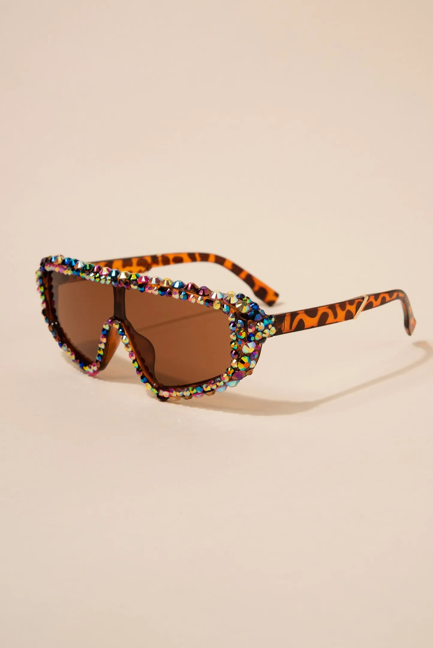 Carmen Sports Style Rhinestone Sunglasses