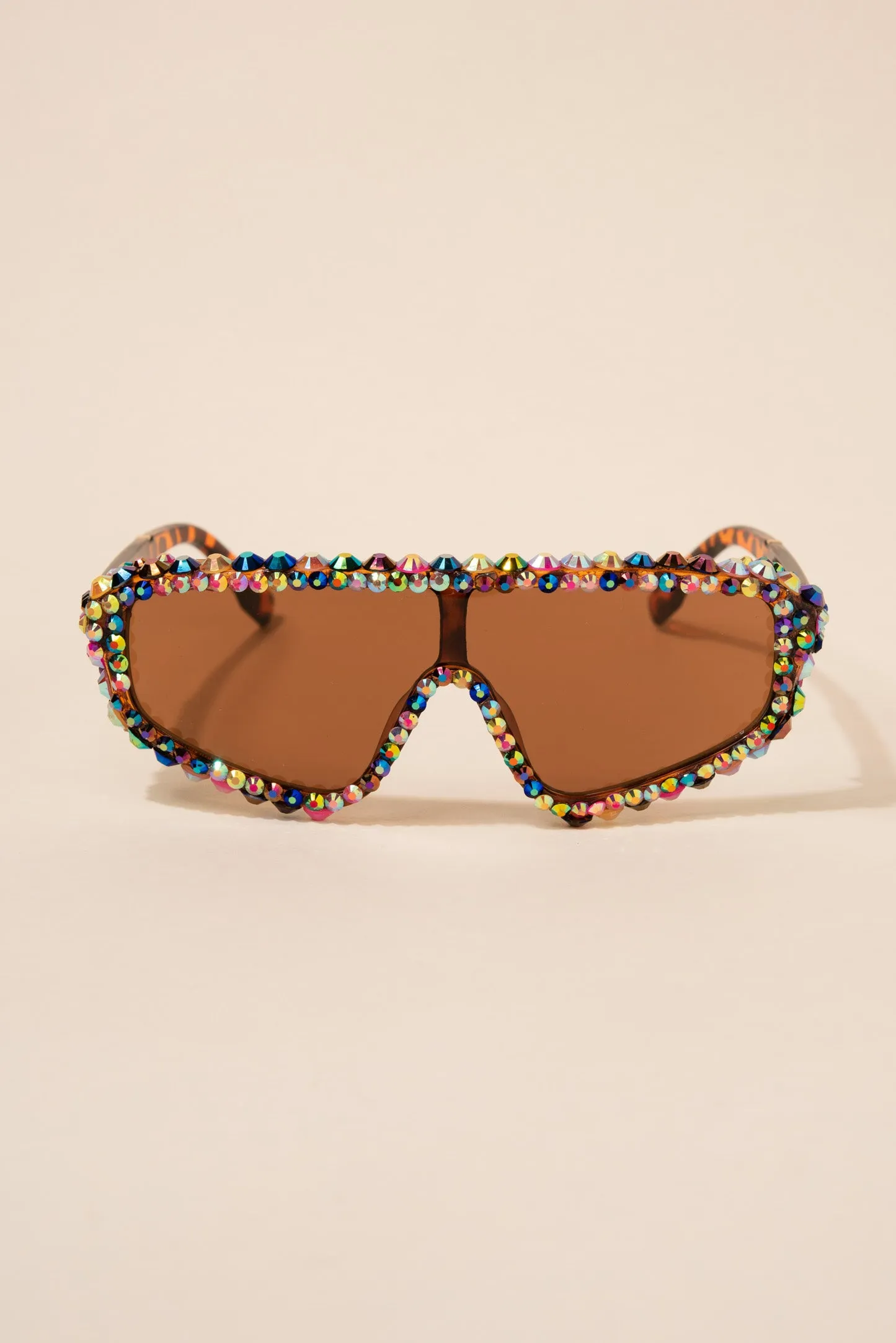 Carmen Sports Style Rhinestone Sunglasses