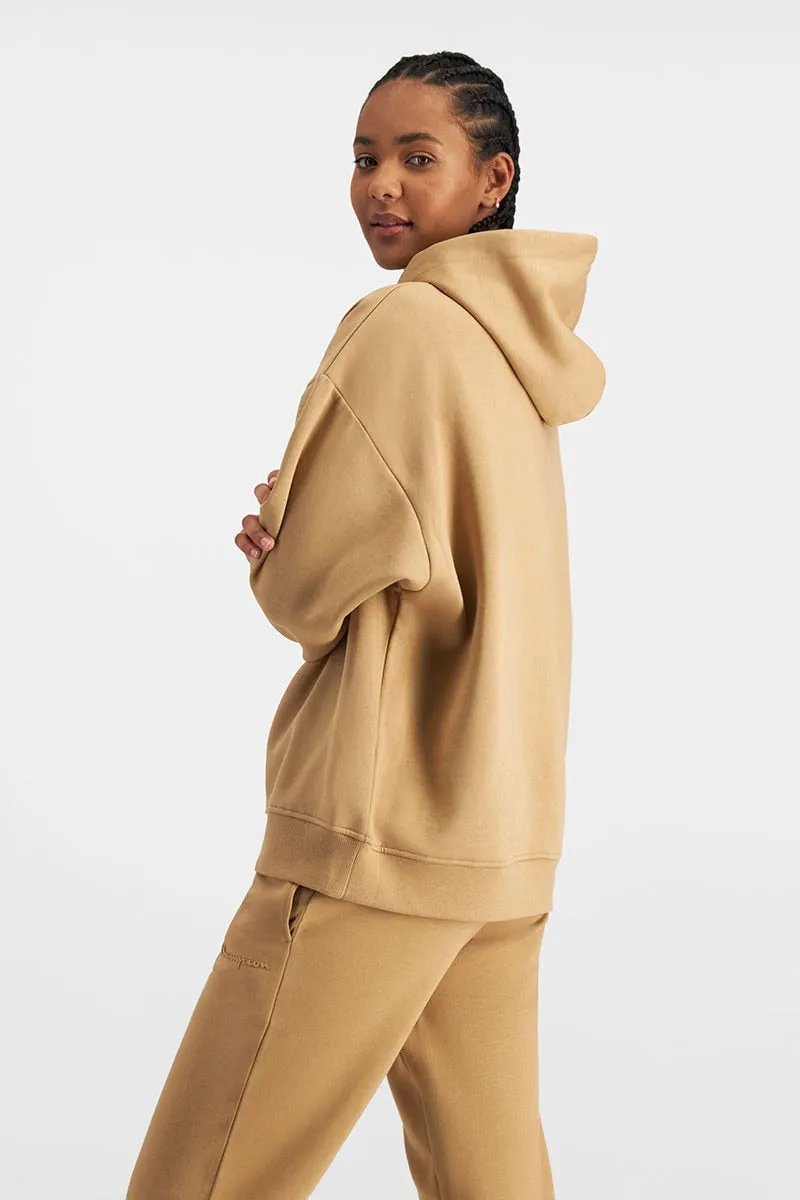 CHAMPION WOMEN'S SCRIPT OS SAND HOODIE