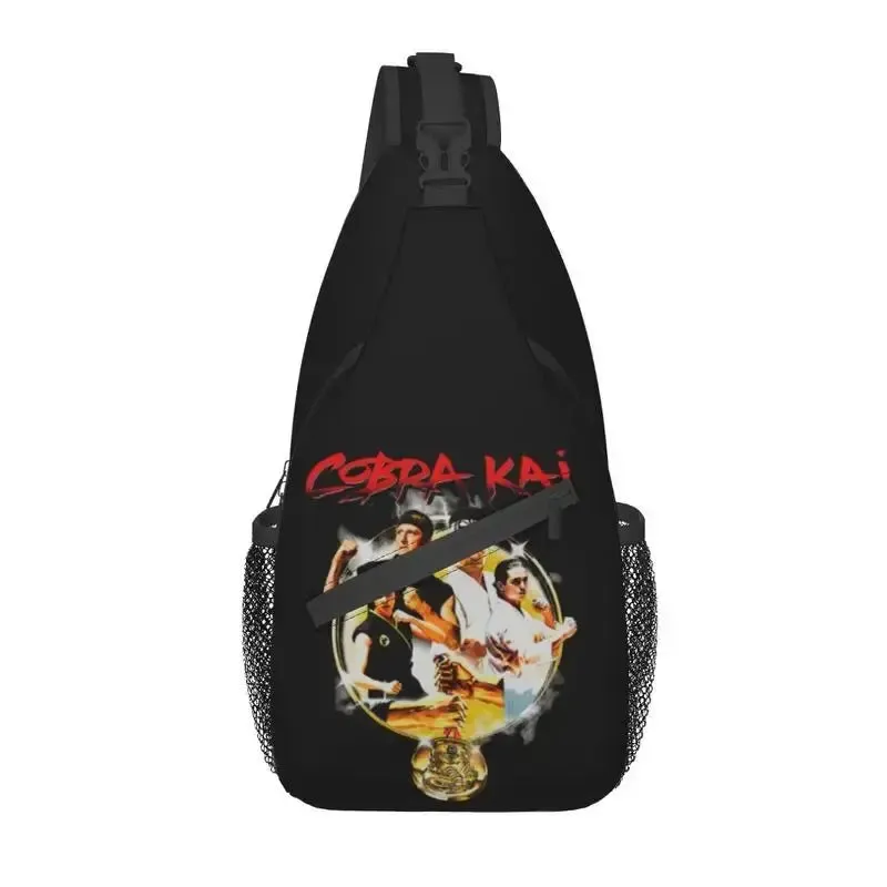 Cobra Kai Sling Crossbody Backpack Men Custom The Karate Kid Shoulder Chest Bag for Traveling Daypack