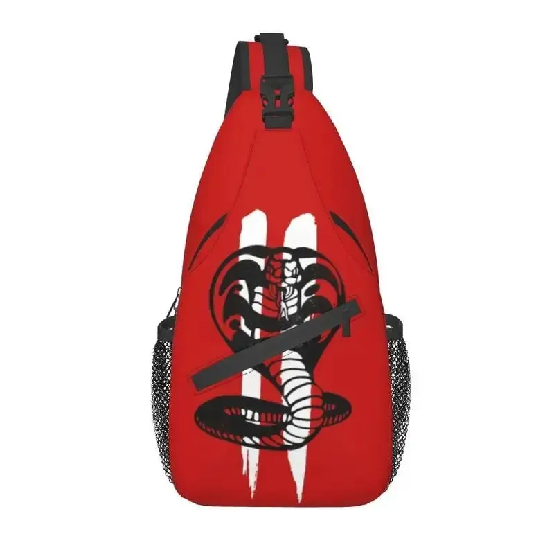 Cobra Kai Sling Crossbody Backpack Men Custom The Karate Kid Shoulder Chest Bag for Traveling Daypack