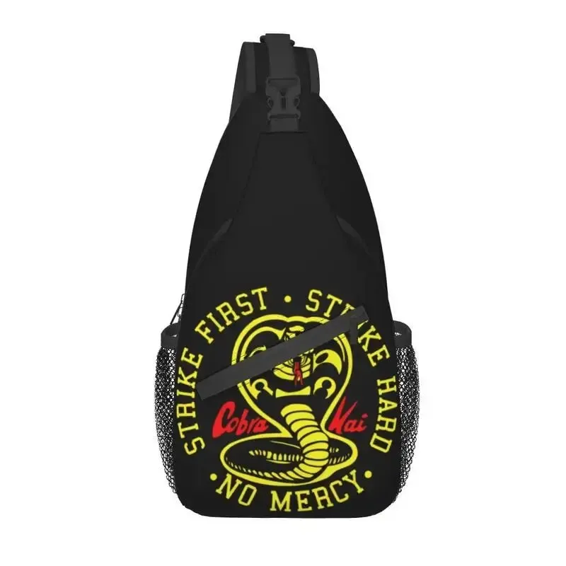 Cobra Kai Sling Crossbody Backpack Men Custom The Karate Kid Shoulder Chest Bag for Traveling Daypack