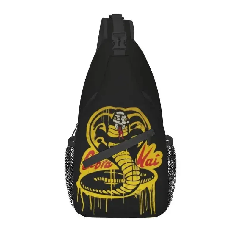 Cobra Kai Sling Crossbody Backpack Men Custom The Karate Kid Shoulder Chest Bag for Traveling Daypack