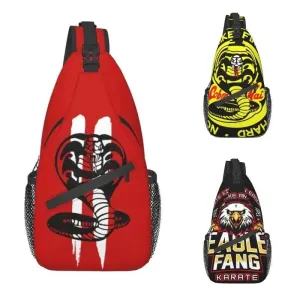 Cobra Kai Sling Crossbody Backpack Men Custom The Karate Kid Shoulder Chest Bag for Traveling Daypack