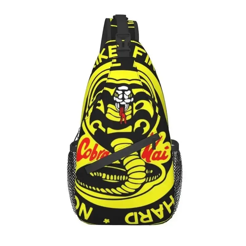 Cobra Kai Sling Crossbody Backpack Men Custom The Karate Kid Shoulder Chest Bag for Traveling Daypack