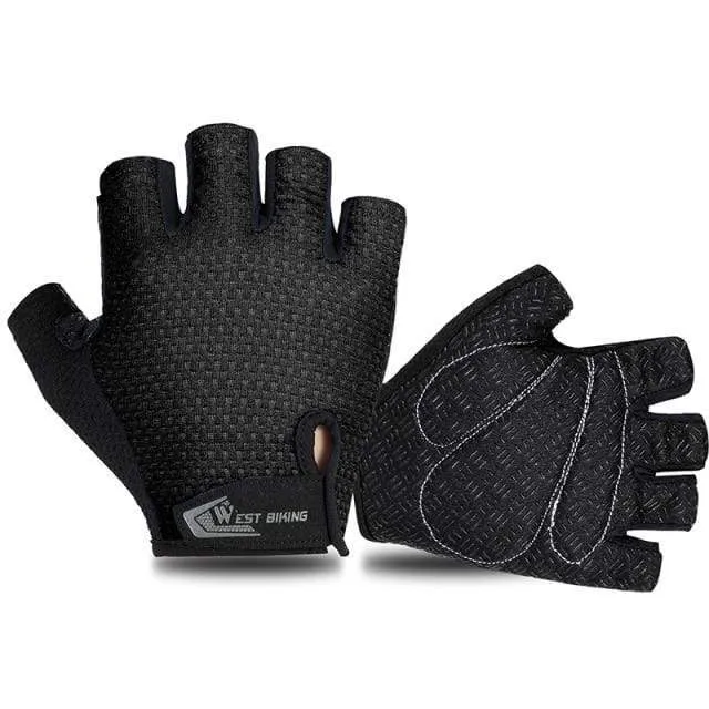 Cycling Glove Half Finger Gel Pad Breathable Sweat Washable Outdoor Sports MTB Gloves Non-Slip a Pair Bicycle Gloves