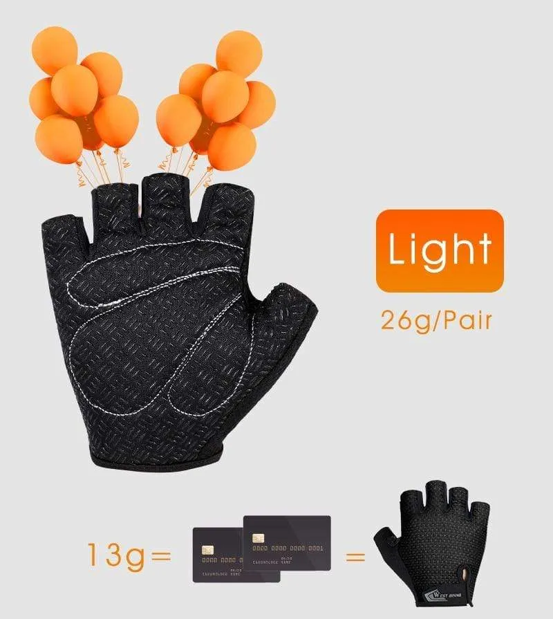 Cycling Glove Half Finger Gel Pad Breathable Sweat Washable Outdoor Sports MTB Gloves Non-Slip a Pair Bicycle Gloves