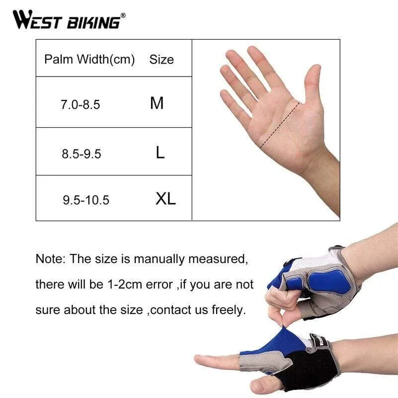 Cycling Glove Half Finger Gel Pad Breathable Sweat Washable Outdoor Sports MTB Gloves Non-Slip a Pair Bicycle Gloves