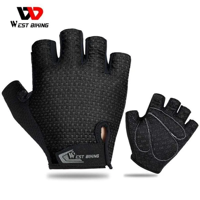 Cycling Glove Half Finger Gel Pad Breathable Sweat Washable Outdoor Sports MTB Gloves Non-Slip a Pair Bicycle Gloves