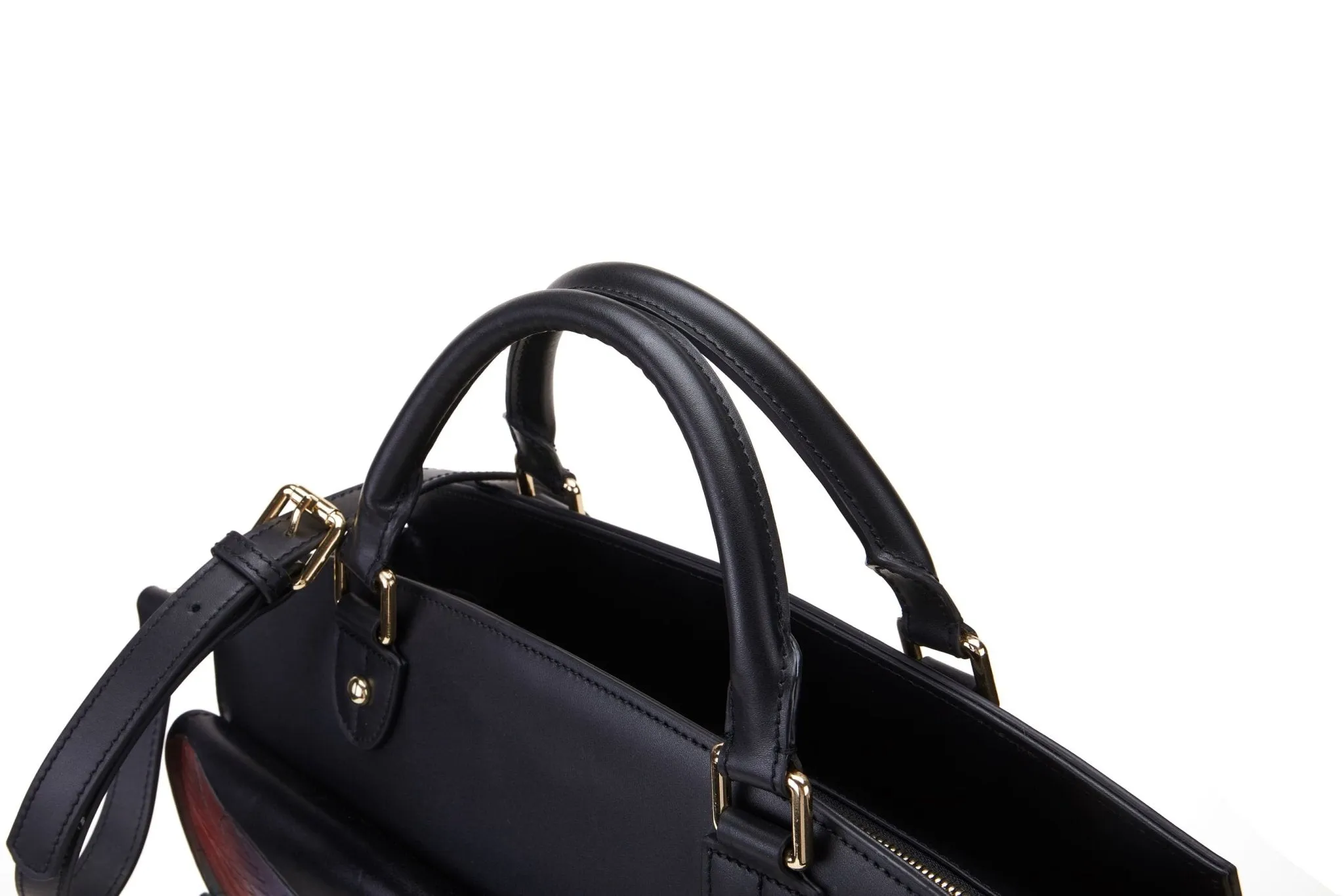 Dragonfly Black Shoulder Bag