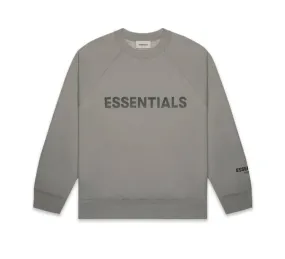 ESSENTIALS Long Sleeve Crewneck 'Cement'