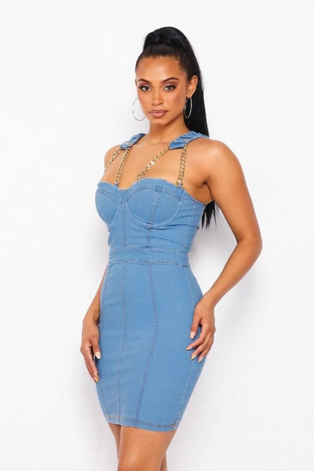 Gangsta Women's Denim Mini Dress