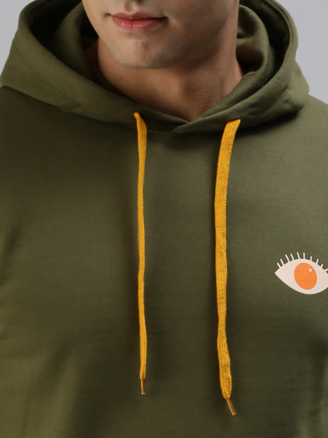 Hold the Vision, Embrace the Olive: Men's Pullover Hoodie