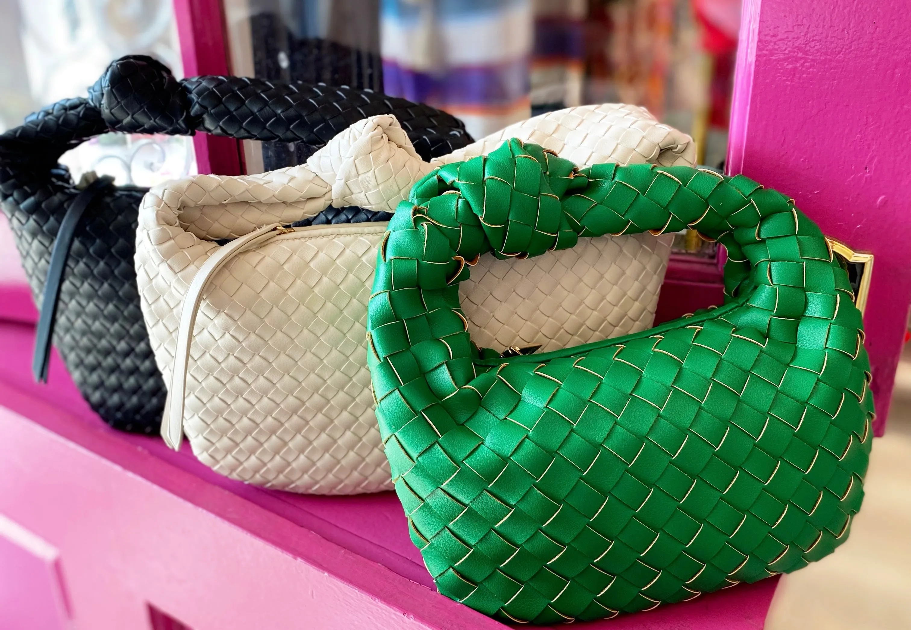 Italia Woven Vegan Bags