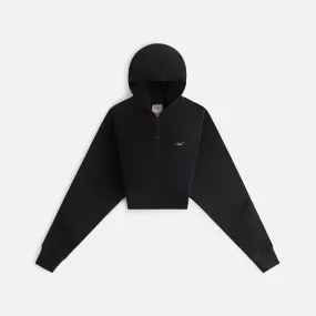 Kith Women Hillside Henley Hoodie - Black