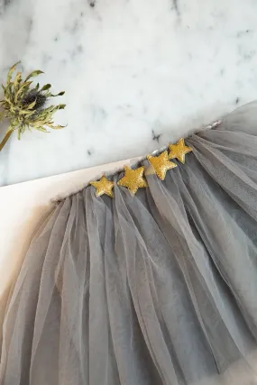 Little Sister Star Tutu - Grey