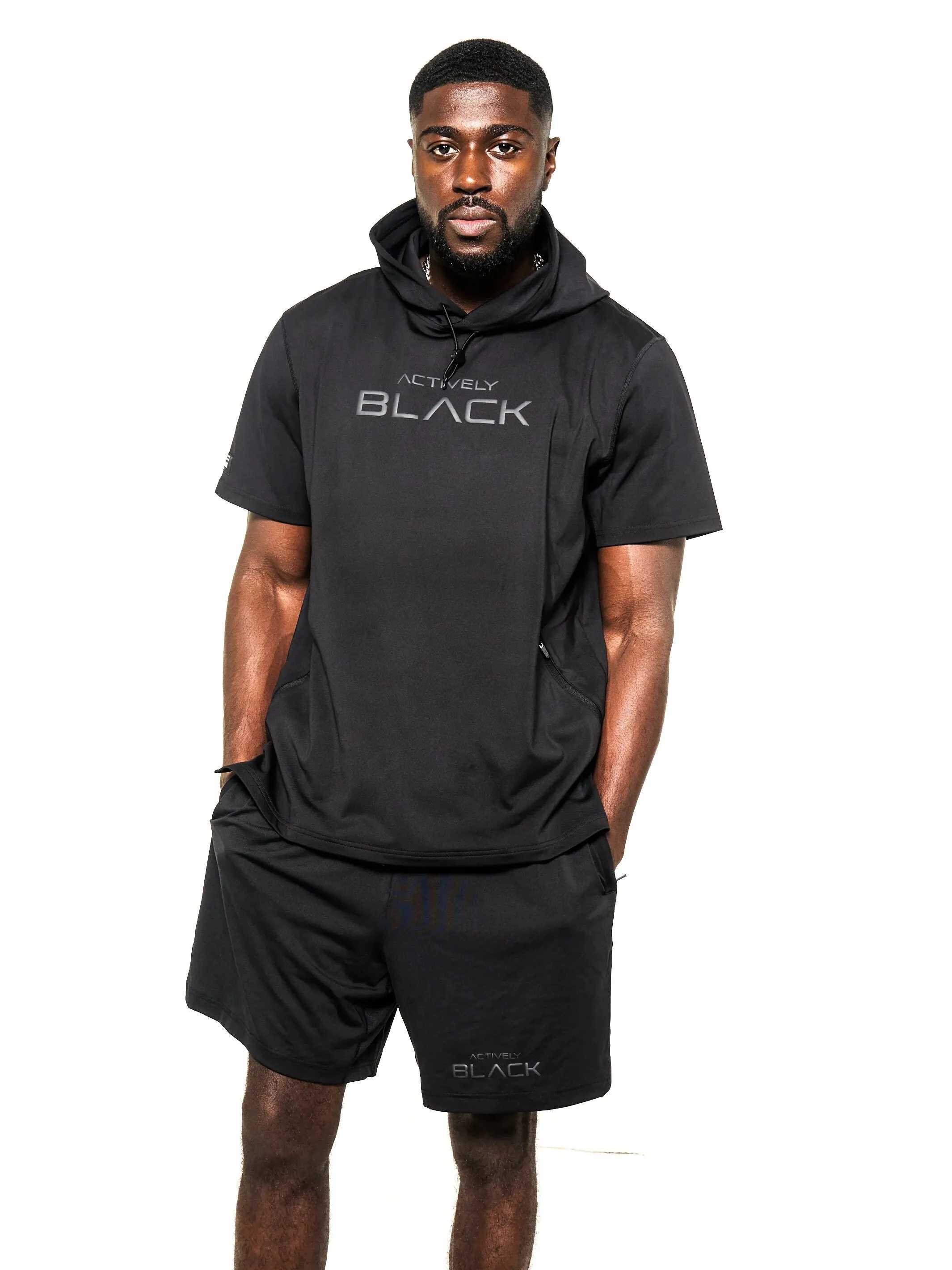 Men's Stealth Short Sleeve Performance Hoodie