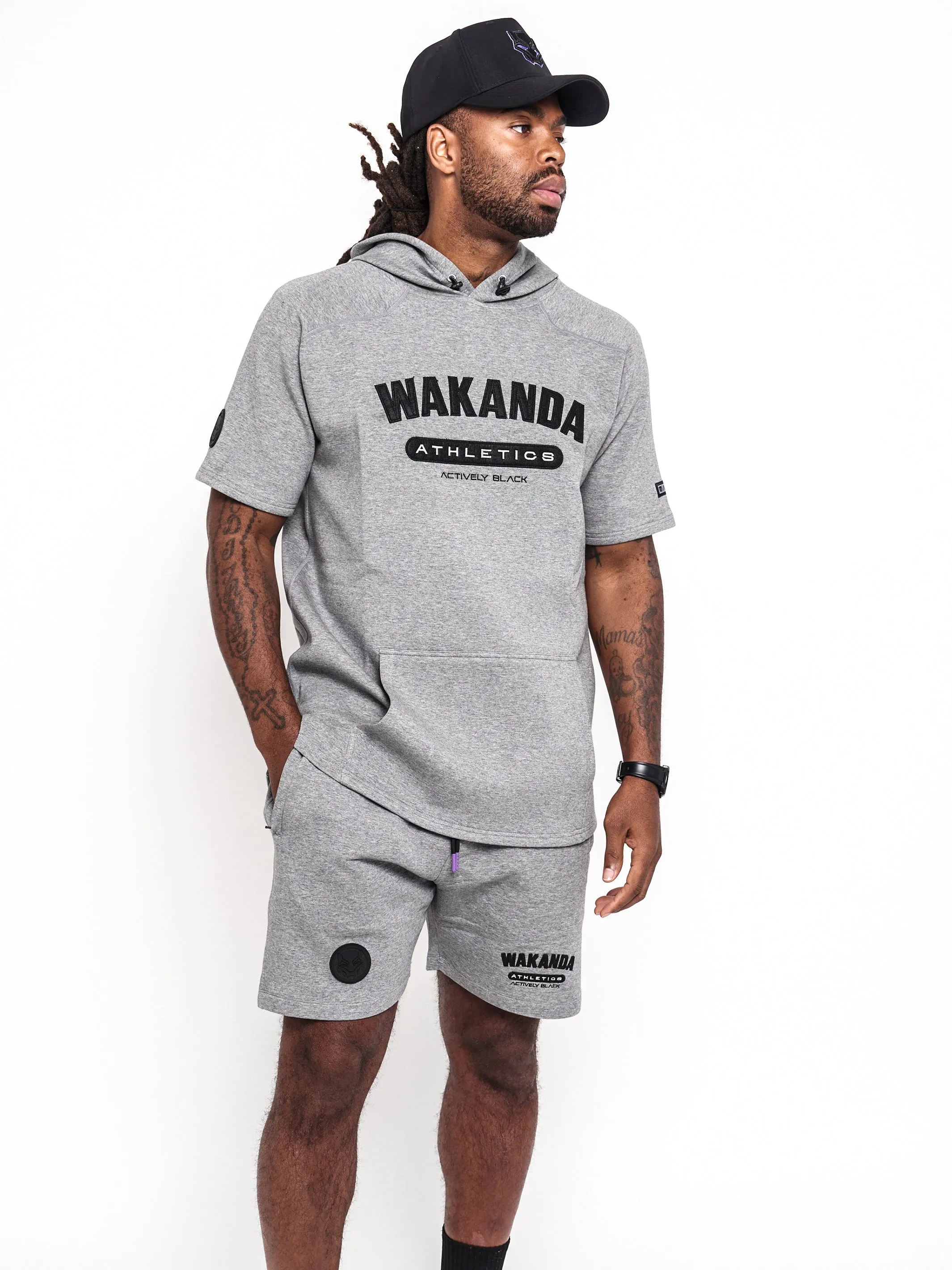 Men's Wakanda Athletics Classic Short Sleeve Hoodie