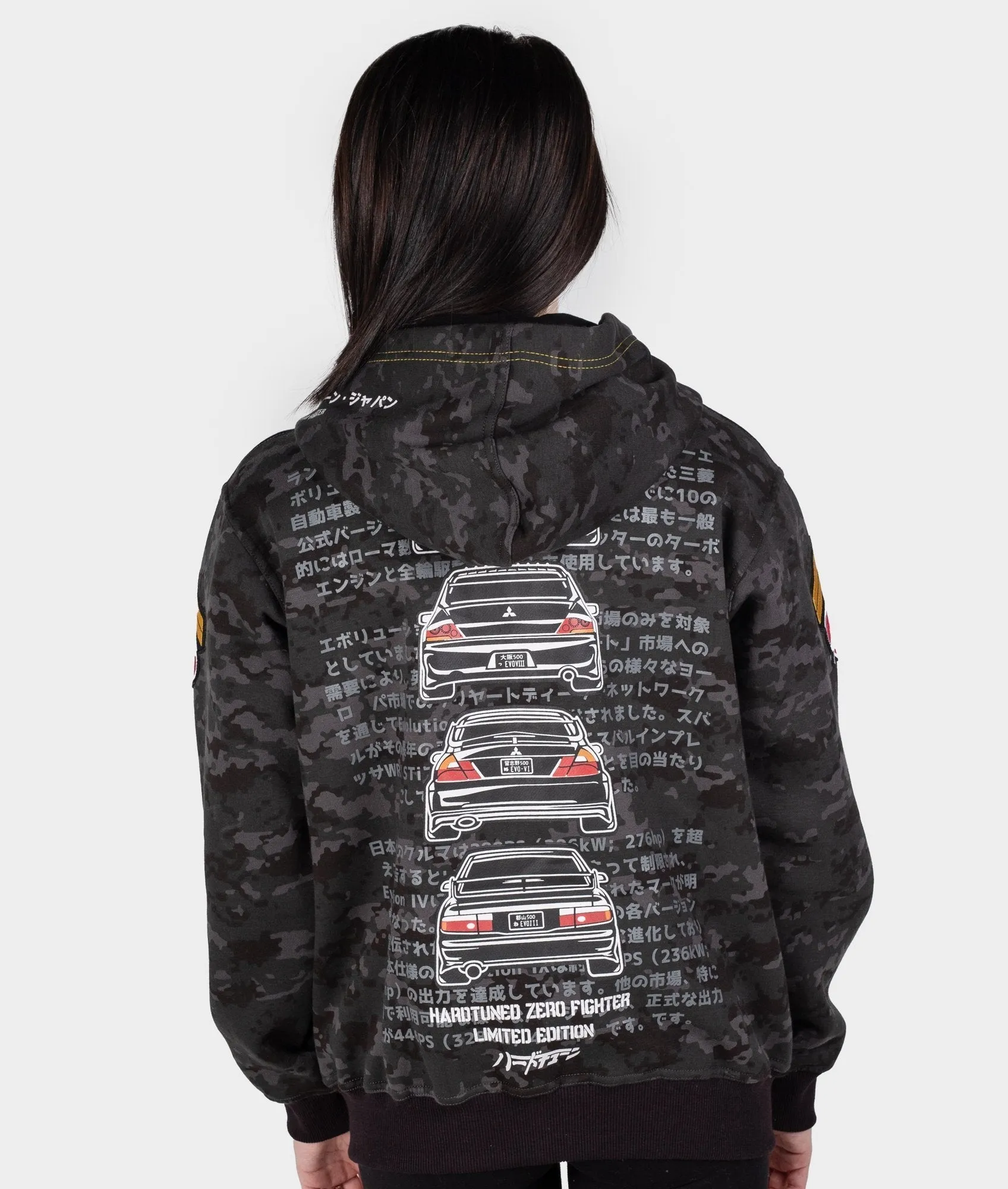 Mitsubishi Evolution Camo Womens Hoodie