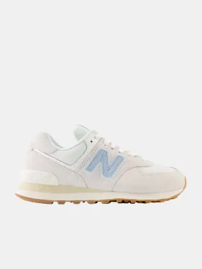 New Balance Womens 574 - Beige Light Blue