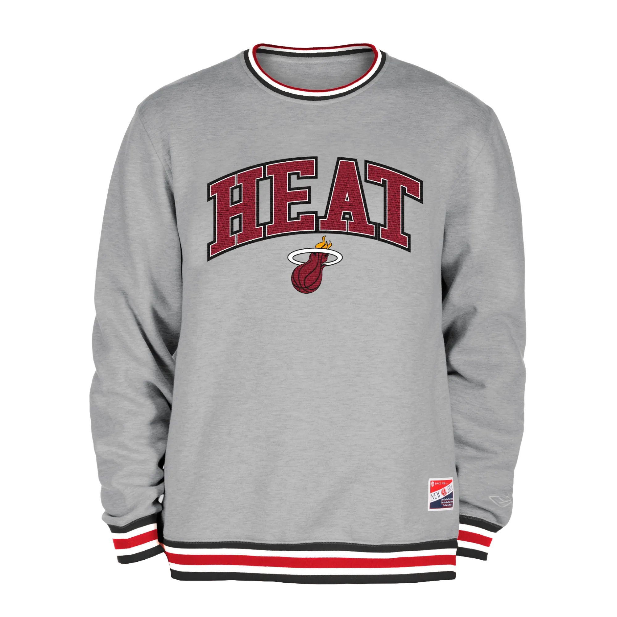 New Era Miami HEAT Grey Crewneck Sweater