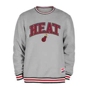 New Era Miami HEAT Grey Crewneck Sweater