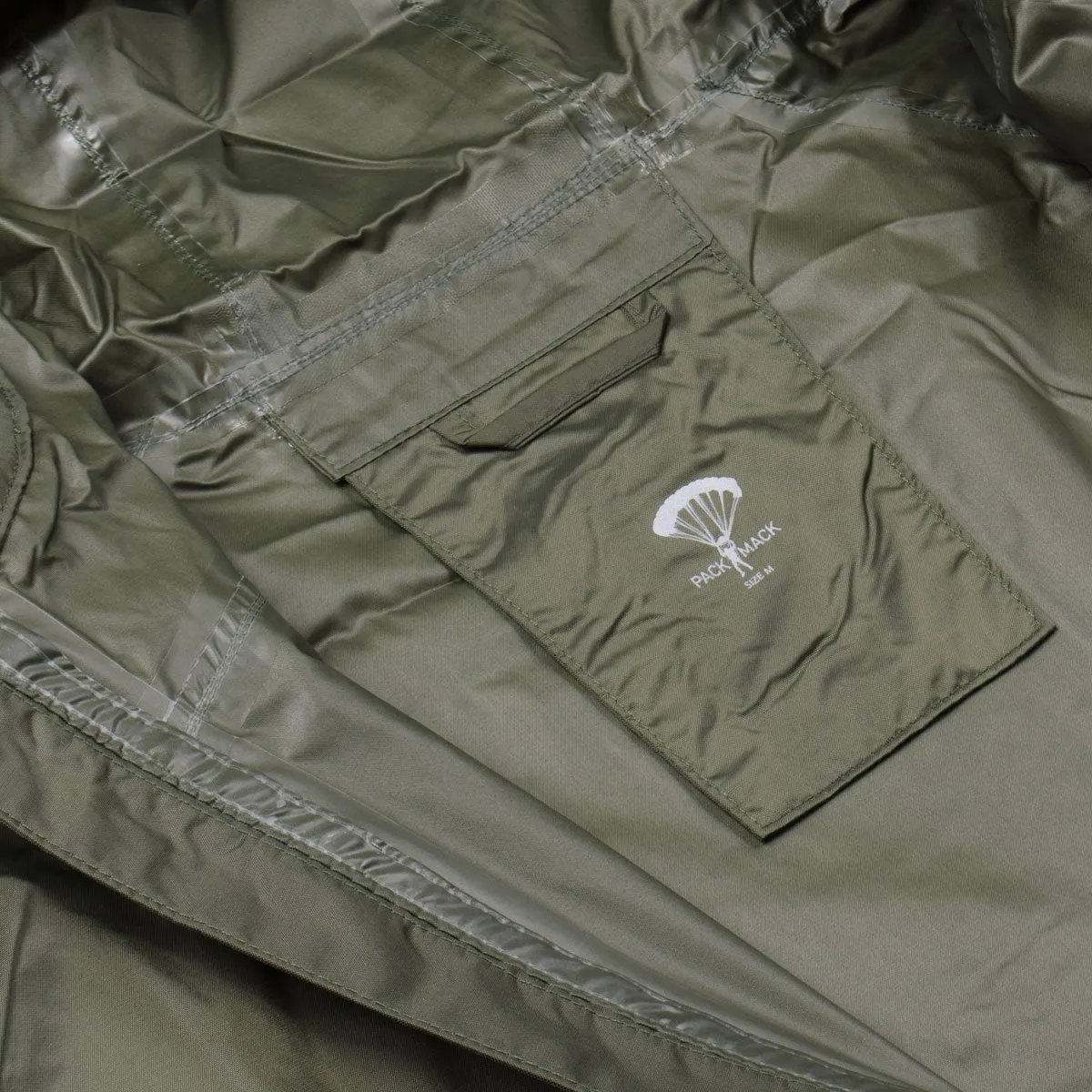 Packmack - #300 Parka Full Zip Raincoat - Olive Drab