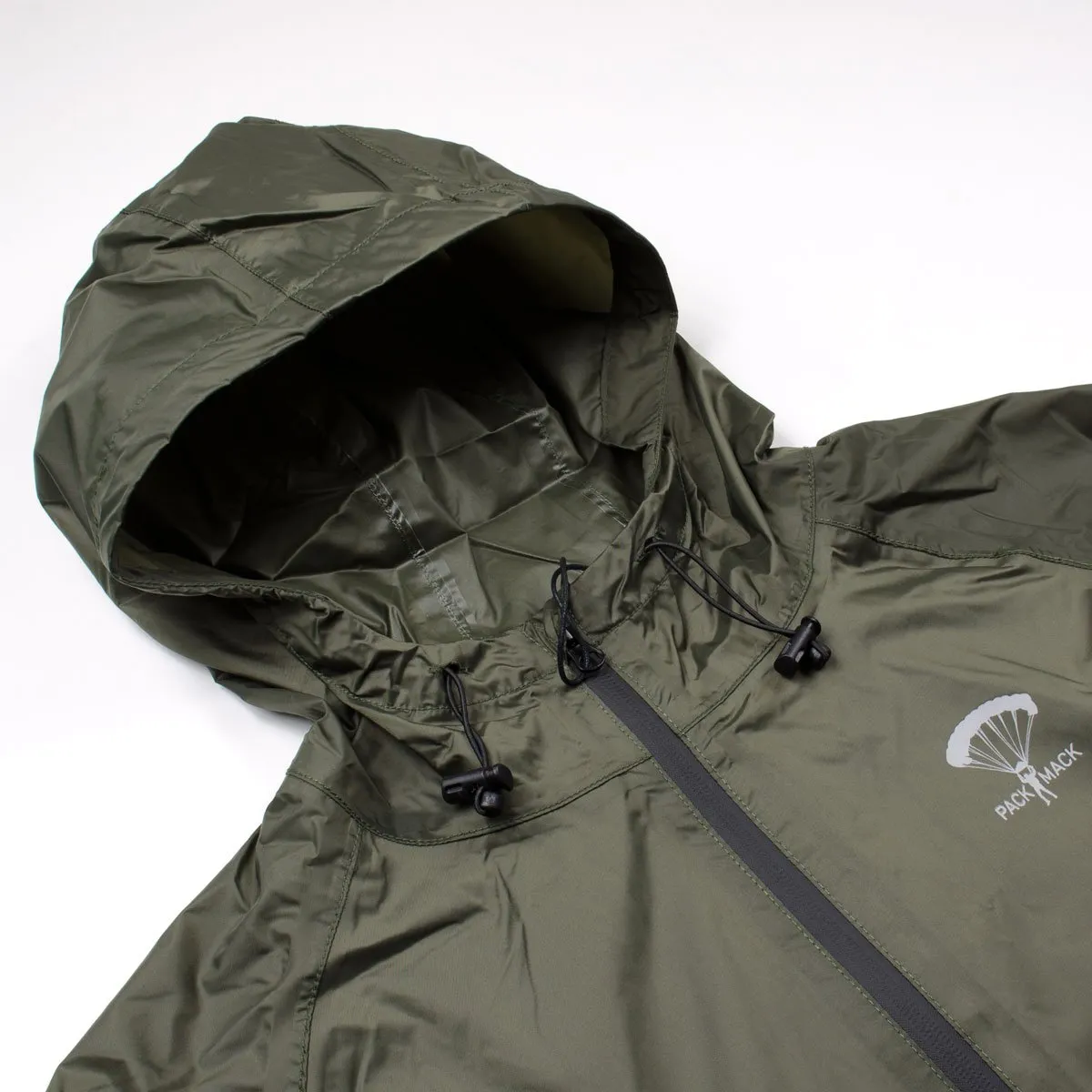 Packmack - #300 Parka Full Zip Raincoat - Olive Drab