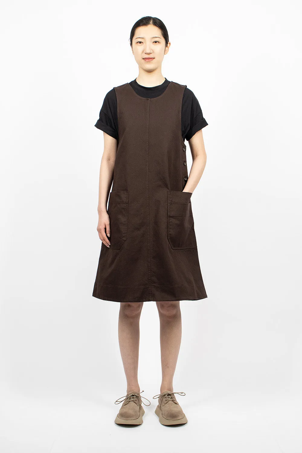 Patch Pocket Day Dress Ebony