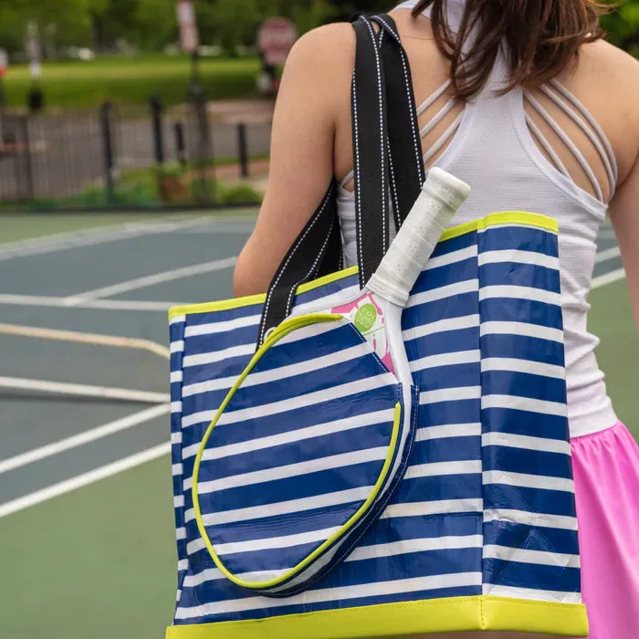 Pickle Back Pickleball Bag - Pattern: Nantucket Navy