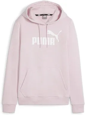 PUMA WOMEN'S ESS LOGO FLC PINK HOODIE