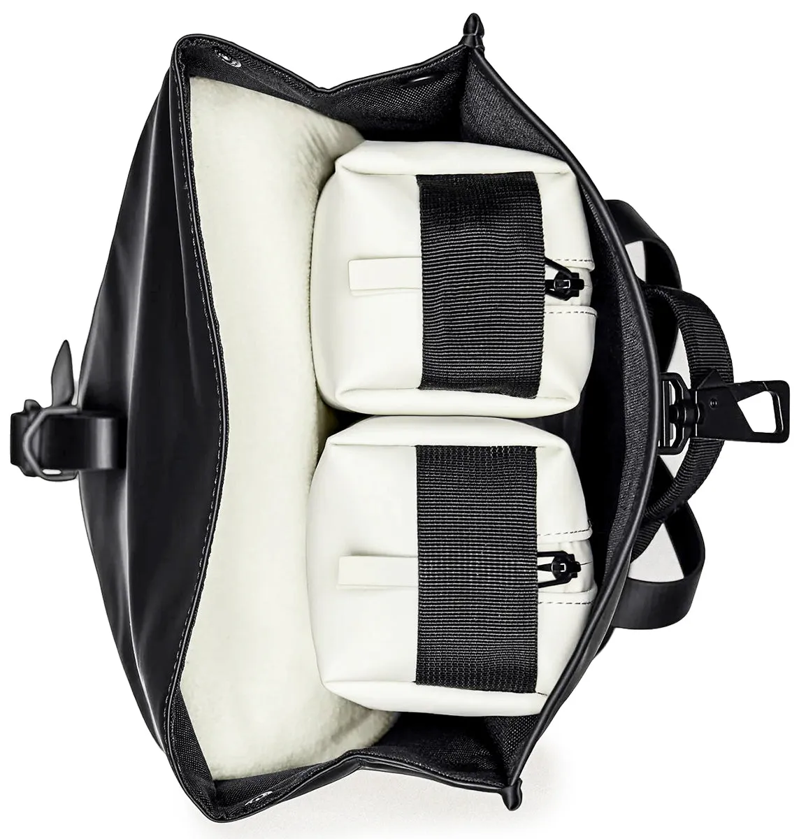 Rains Rolltop Rucksack In Black