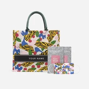 Rimau Canvas Tote   2 Fashion Mask Pack Bundle (free embroidery)