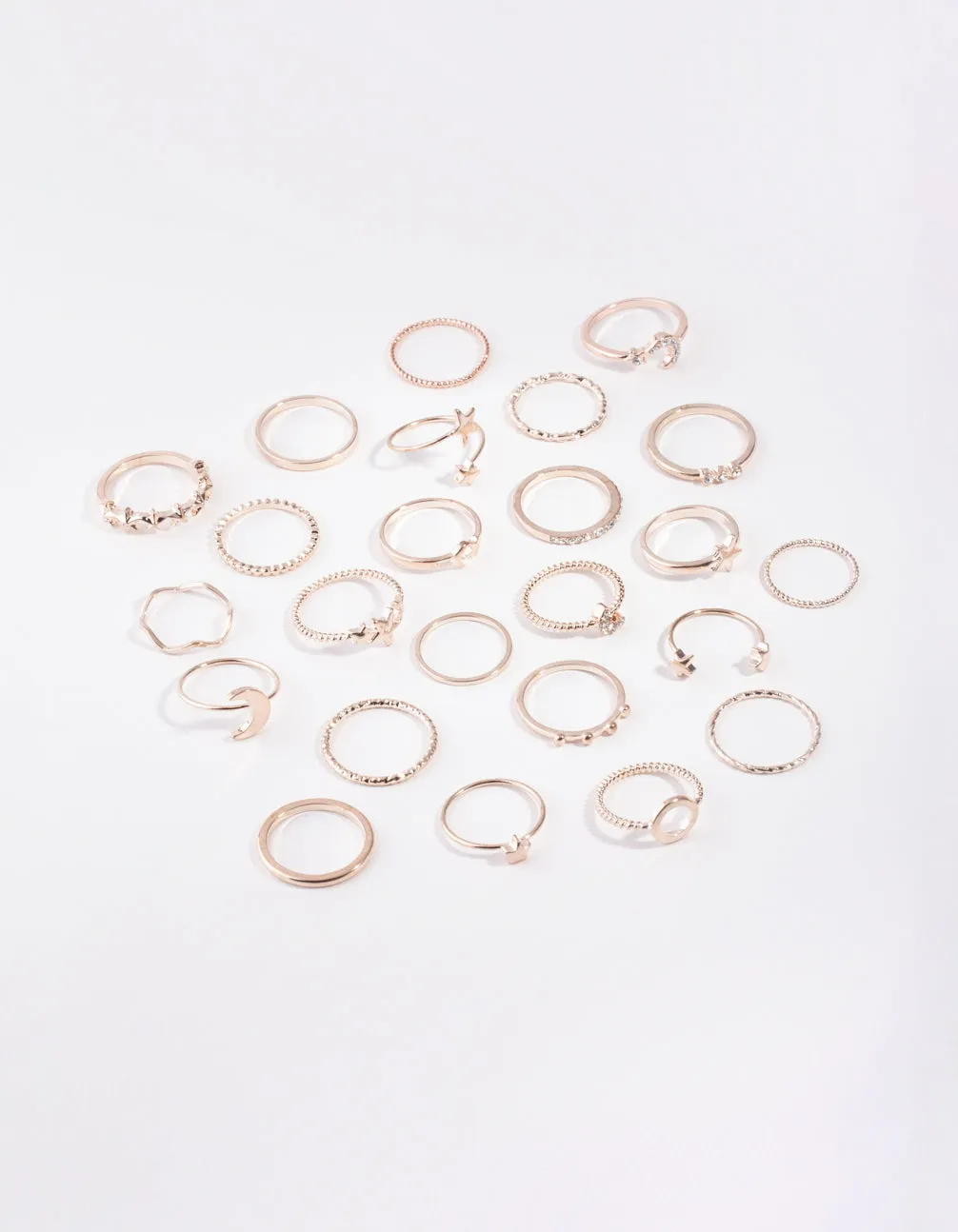 Rose Gold Celestial Ring 24-Pack