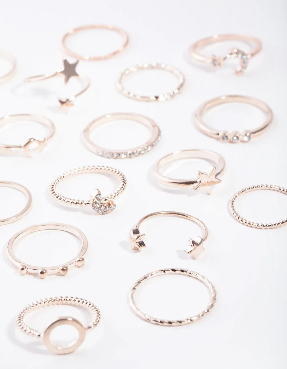 Rose Gold Celestial Ring 24-Pack