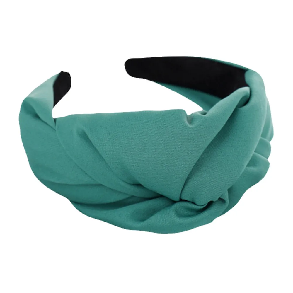 Solid Color Headband Four Color Monochrome Knot