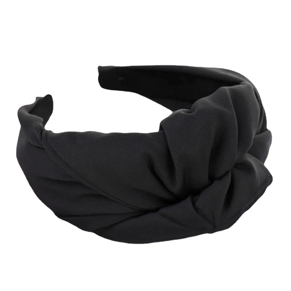 Solid Color Headband Four Color Monochrome Knot