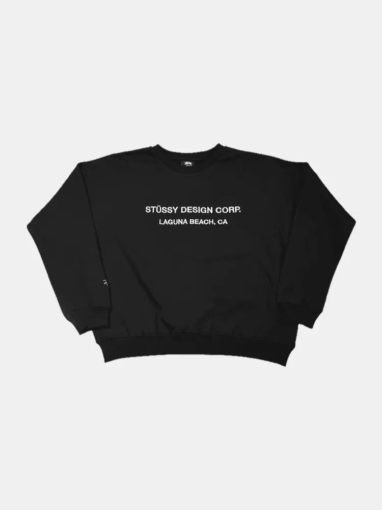 Stussy Alcott OS Crew - Black